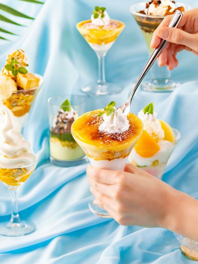 「夏のパフェ食べ放題 Season.2」<期間:2026年7月1日〜8月31日>【パフェ食べ放題に「桃のブリュレパフェ」が初登場!福岡サンパレス ホテル&ホールの『夏のパフェ食べ放題 Season.2』が始まるよ!】