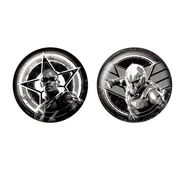 H賞 缶バッジセット｜Happy くじ / MARVEL 『キャプテン・アメリカ:ブレイブ・ニュー・ワールド