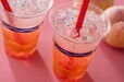 スパークリングカクテル(パッションフルーツリキュール&ピーチ)｜プラズマ・レイズ・ダイナー