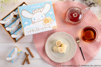 創業100年超】老舗和菓子店×サンリオ「シナモンロールケーキ」が可愛く