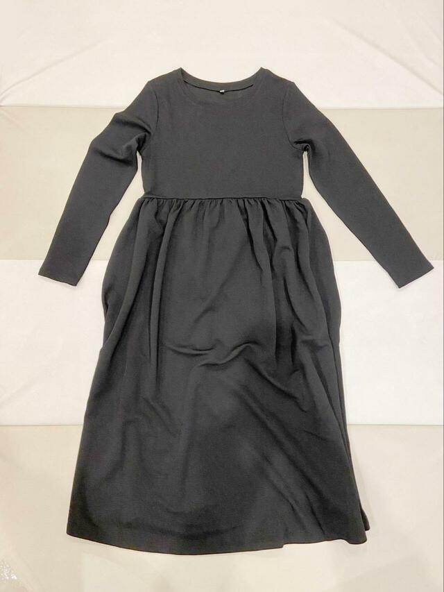 【coca エンボス加工 Aラインワンピース 】着丈は125cmです