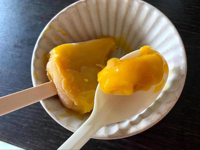 【セブン-イレブン まるで完熟マンゴー】マンゴーのねっとり感が好きな方はぜひ