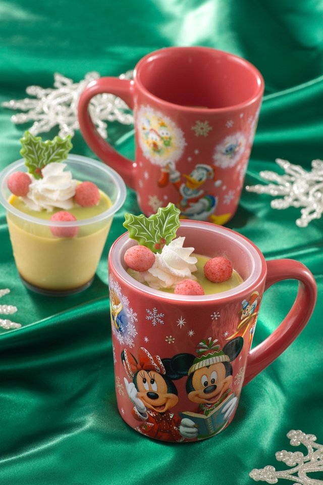 カスタードプリン、スーベニアカップ付き（750円）｜TDL「クリスマス・ファンタジー」2016