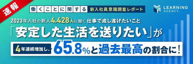 【新入社員意識調査】メインタイトル