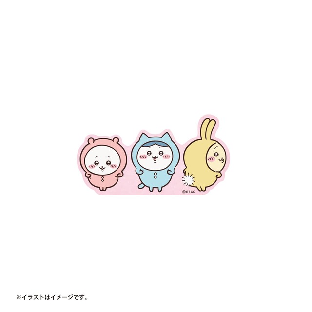 【アニメ『ちいかわ』】「スマホに貼れるサイズのステッカー」パジャマ　￥385