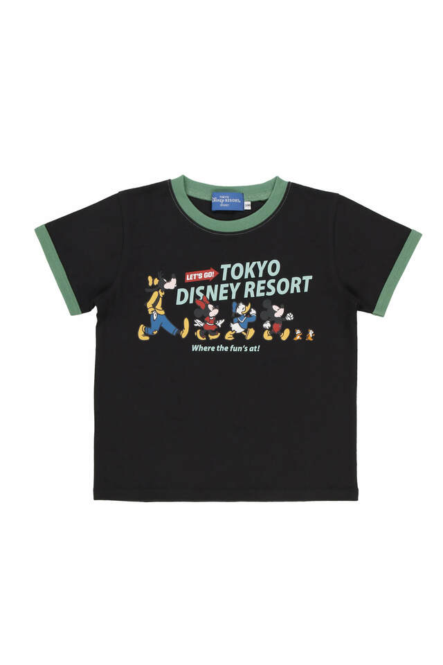 Tシャツ 100・120 2,300円、140 2,600円｜東京ディズニーリゾート 満面のスマイルのミッキーたちがデザインされたグッズ｜販売店舗：東京ディズニーランド「グランドエンポーリアム」、東京ディズニーシー「フィガロズ・クロージアー」｜発売日：2024年4月25日（木）