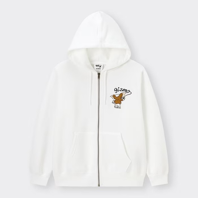 スウェットフルジップパーカ(長袖) 2,990円｜GU『グレムリン』40周年コレクション
