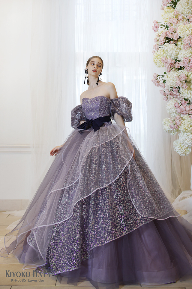 KIYOKO HATA（キヨコハタ）新作ウェディングドレス　KH-0585_Lavender
