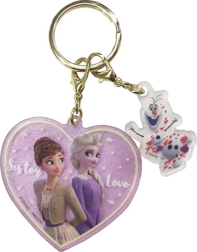 ラメ入り2連アクリルキーホルダー｜900円