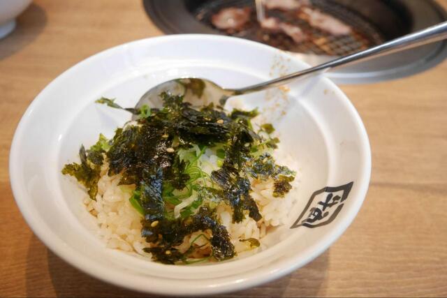 【牛角 カルビ専用ごはん】カルビと相性抜群