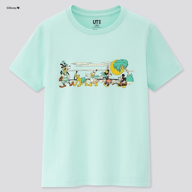 【KIDS】ミッキー アロハ UT（グラフィックTシャツ・半袖）¥790