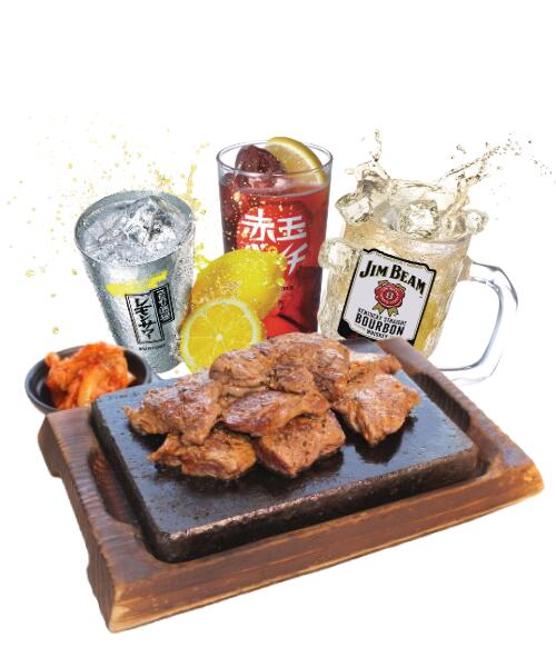 ステーキ食べ放題×アルコール飲み放題!【ワンダーステーキのステーキ食べ放題】