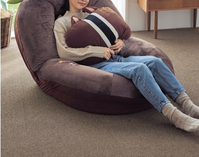 3WAYでくつろげる！クッション付きふかふかビッグ座椅子(選べるキャラクター)｜￥32,800 （税込）