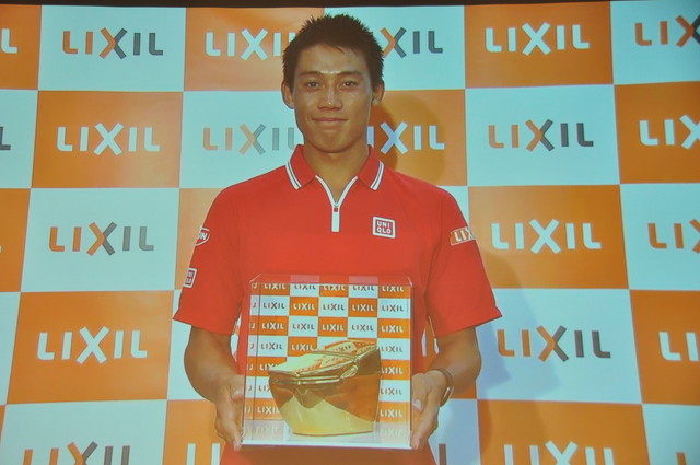 LIXIL×錦織圭選手／発表会の様子