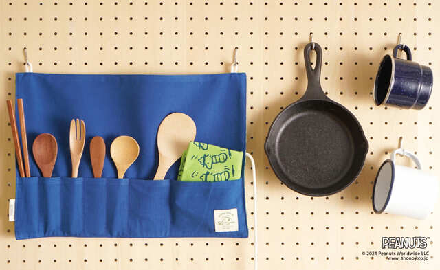 【PEANUTS】2か所にループがついているので、好みの場所に吊り下げて使うことができるのも嬉しいポイント