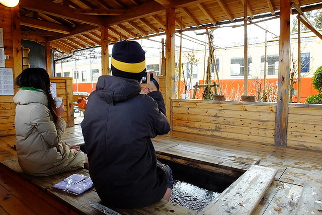 千葉鉄道旅／養老渓谷駅の足湯
