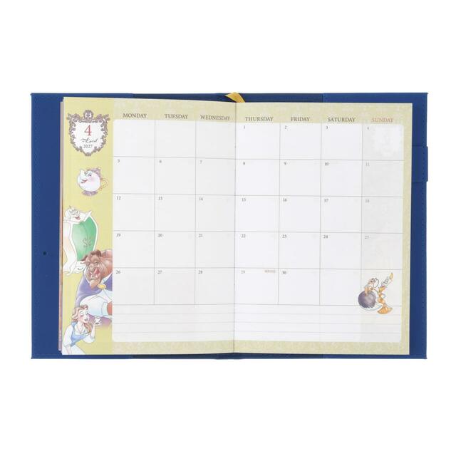 美女と野獣 手帳・スケジュール帳 B6 型押し CALENDAR & ORGANIZER 2027 2,800円