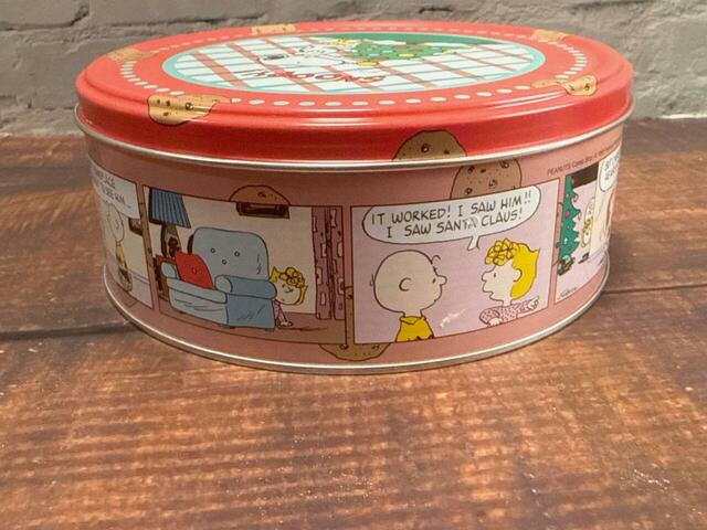 サンタさんが来た！とチャーリー・ブラウンに告げるサリー