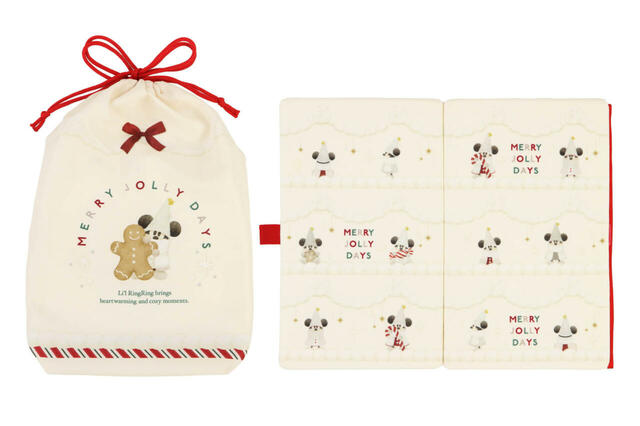 ポータブルクッション 2,400円｜東京ディズニーリゾート「ディズニー・クリスマス」クリスマスの妖精“リルリンリン”のグッズ｜販売店舗：東京ディズニーランド「ディズニー＆カンパニー」、東京ディズニーシー「ガッレリーア・ディズニー」｜発売日：2024年11月8日（金）