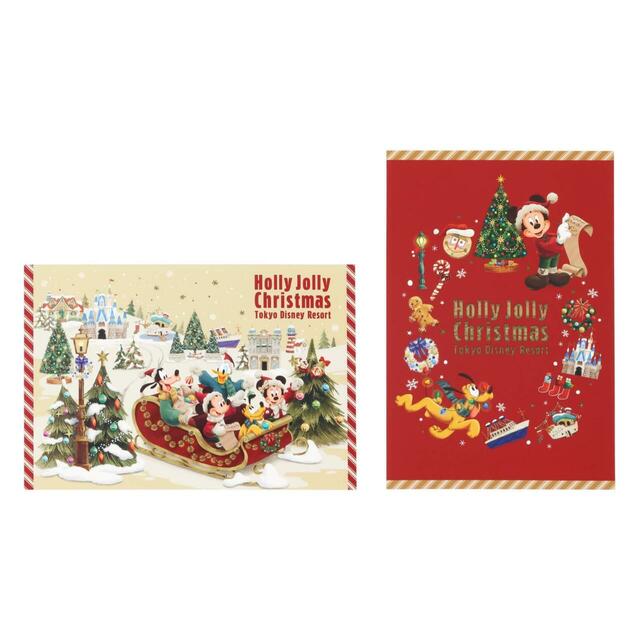 ポストカードセット 600円｜東京ディズニーリゾート「ディズニー・クリスマス」スペシャルグッズ｜販売店舗：東京ディズニーランド「ディズニー＆カンパニー」、東京ディズニーシー「エンポーリオ」｜発売日：2025年11月10日（月）