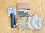 【バッグに入れた荷物】オムツ2枚・着替え・財布・母子手帳ケース・タオル・水筒