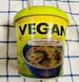 【VEGAN　グリーンカレーヌードル】動物性の食材を使わずに作ったヌードル