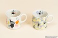 【ムーミン「リトルミイフェア」シリーズ】「マグ（小鳥/イエロー）」各1,870円／リトルミイフェアのアートをあしらったマグカップ