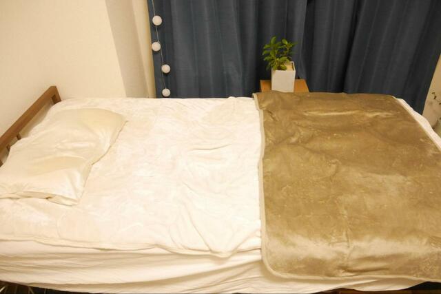 【無印良品 ソファで使えるホットシート】寝る1時間前にスイッチを入れるのがおすすめ