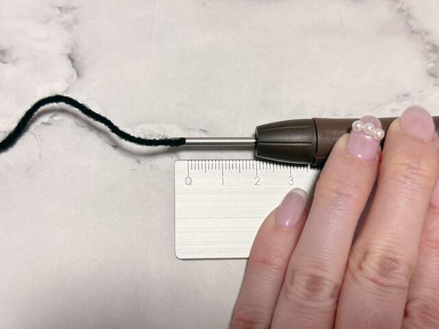 2cmちょうどのところで固定！