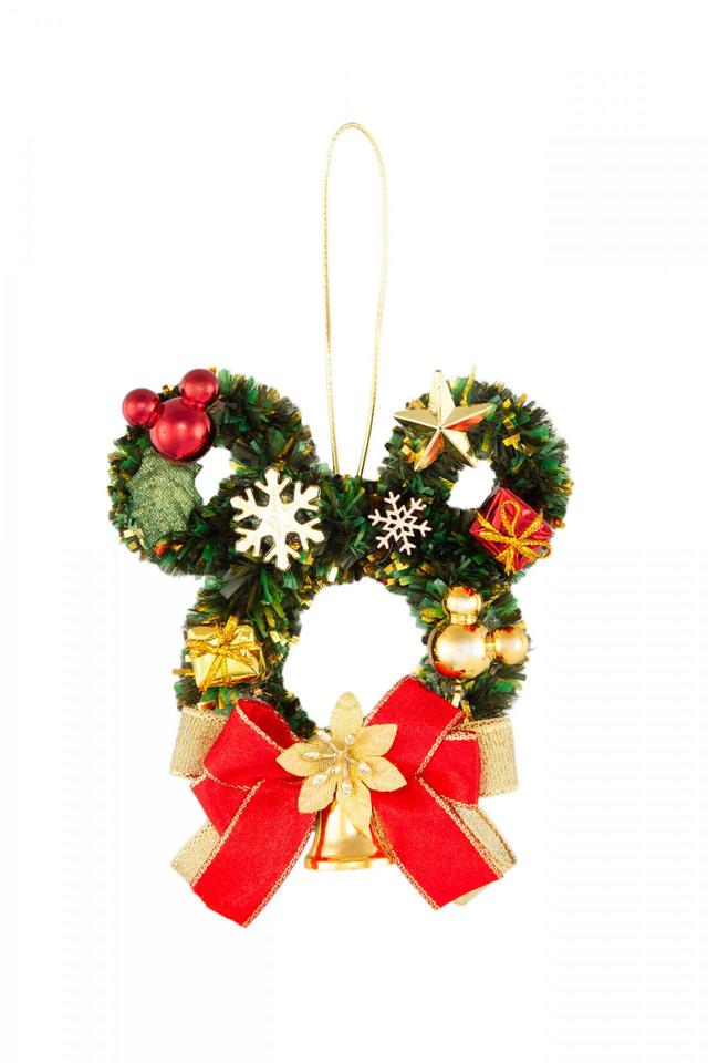 リース 2,000円｜サイズ：縦約12×横約10cm｜東京ディズニーリゾート「ディズニー・クリスマス」スペシャルグッズ｜販売店舗：東京ディズニーランド「ディズニー＆カンパニー」、東京ディズニーシー「エンポーリオ」｜発売日：2022年11月7日（月）