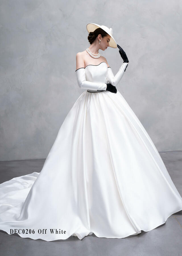 クラウディア｜「Clef a decor-クレアデコール」新作ウェディングドレス｜DEC0206_Offwhite