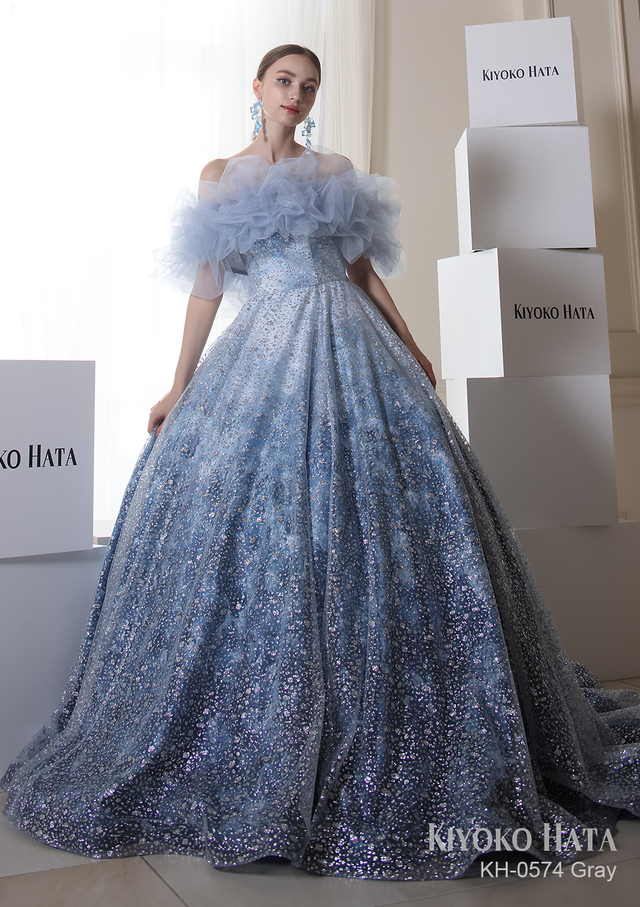 【KIYOKO HATA キヨコハタ】新作ウェディングドレス：KH-0574_Gray