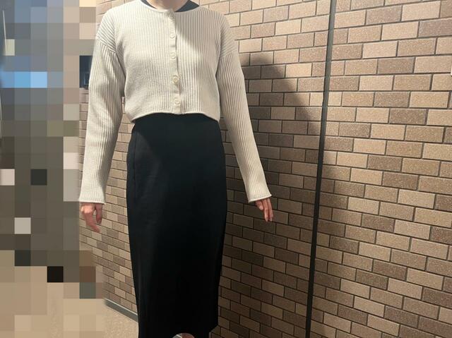 【GU　マルチウェイリブニットワンピース(長袖)】丈感が丁度良く、どんなボトムスにも合います