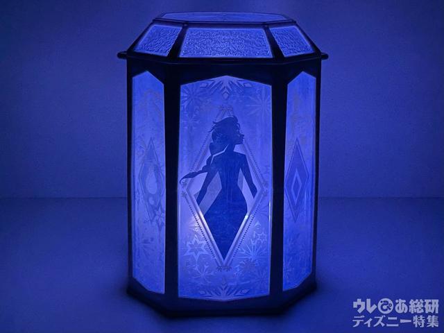 青く光った状態