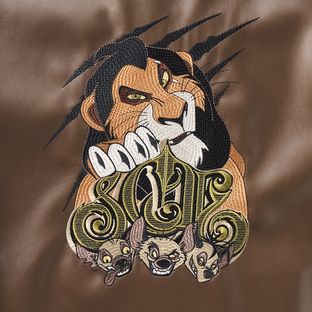 ユニセックスライダースジャケット「ライオン・キング/スカー」｜21,800円（税込）