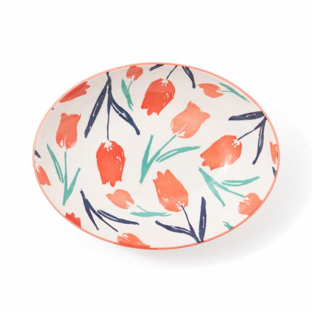 色々皿 オーバルプレート　チューリップ　900円（税込）