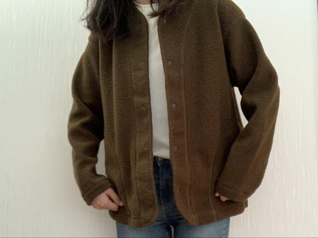 【ワークマン ボアフリースカーディガン】税込980円／ビッグシルエットでトレンド感抜群