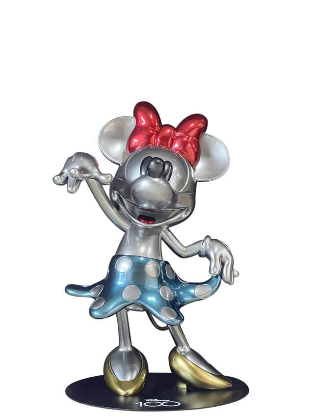 【マスタークラフト等身大】『ディズニー１００』ミニーマウス（プラチナカラー）/ビースト・キングダム/ 1,800,000円