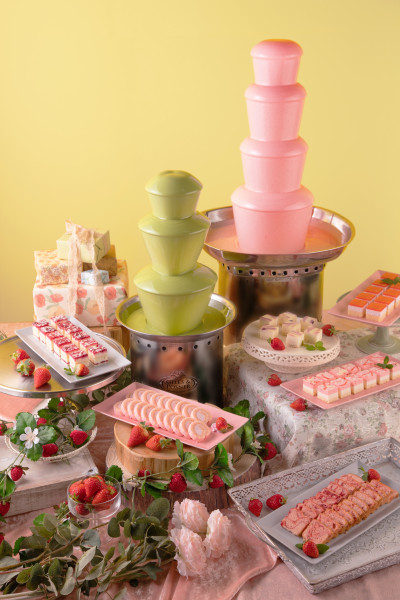 限定カラーのチョコレートファウンテンが登場