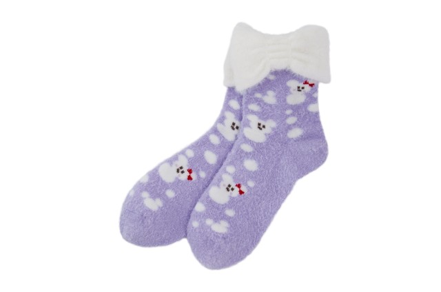 ルームソックス 1,800円｜22～25cm｜東京ディズニーリゾート「ディズニー・クリスマス」2019｜販売店舗：東京ディズニーランド「グランドエンポーリアム」、東京ディズニーシー「エンポーリオ」