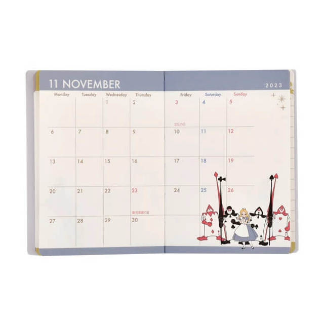 ふしぎの国のアリス 手帳・スケジュール帳 2023 ミニ CALENDARS & ORGANIZERS 880円