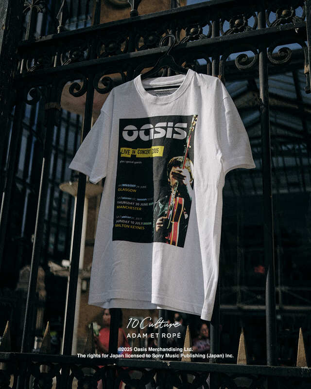【oasis×ADAM ET ROPE'】「Tour Poster Design TSH」Don’t Believe the Truth（カラー：ホワイト、SIZE：M / L / XL、価格：8,800円）