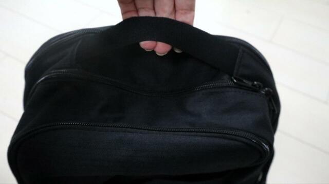 【NIKE（ナイキ） ブラジリア バックパック M】ハンドルも太めで、手が疲れにくいつくりなのが嬉しい◎