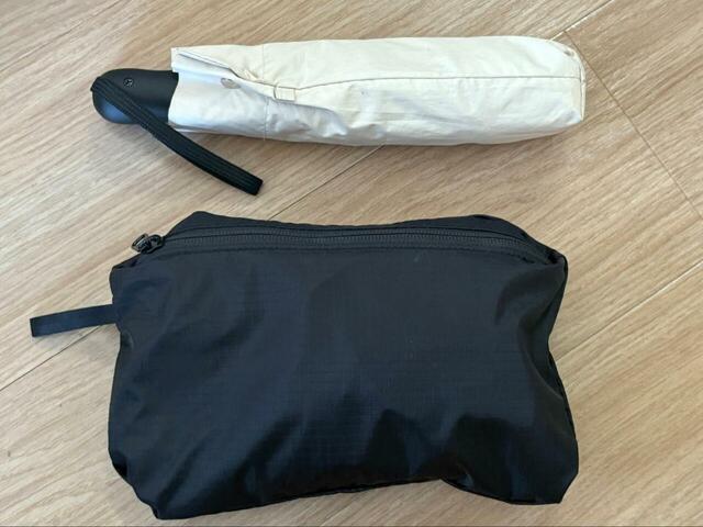 【モンベル　ポケッタブル　ライトショルダーL】こんなにコンパクトになります！旅行のサブバッグにもおすすめ◎