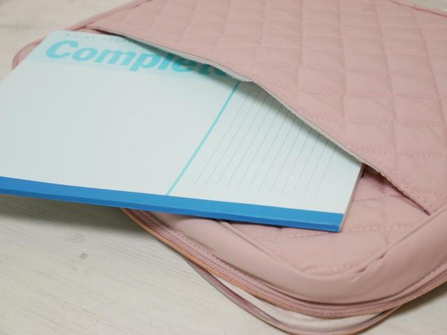 【Francfranc】キルティングPCケース／書類をいれるのに便利な大きめポケット