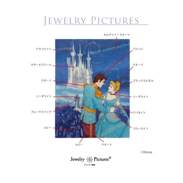 ジュエリー絵画　『シンデレラ』 Lサイズ （DCN2L) 600,000円