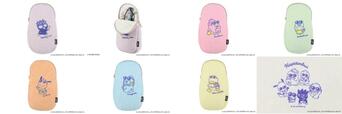 【Zoff×はぴだんぶい】ソフトポーチ（各2,200円）カラーも各キャラに合わせたものになっています◎