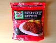 【コストコ　ジョーンズデイリーファーム ブレックファストパティ　1.13kg　1680円】真っ赤なカラーリングが目を引くパッケージ