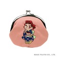 【ペコちゃん×スーベニール】「ペコちゃん刺繍がま口立ち姿ピンク」2,860円／和のデザインがとってもかわいい