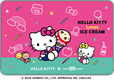 【サーティワン「HELLO KITTY Loves ICE CREAM」】ハローキティ アイスクリームセット/ブランケットのサイズは約90cm×約60cm